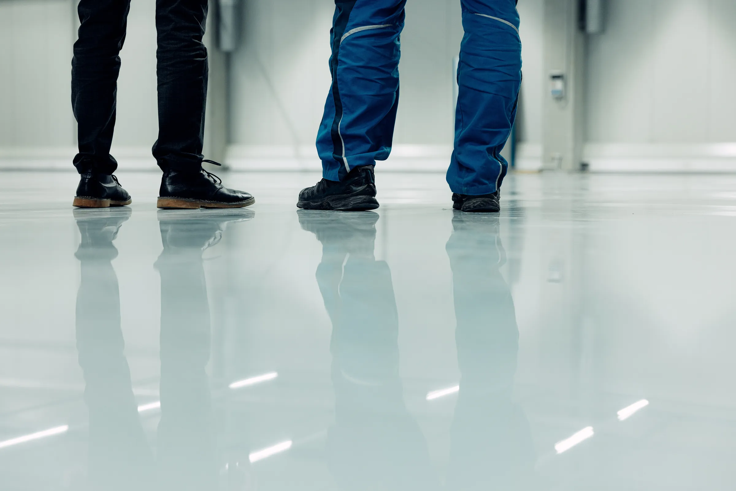 Resin floor coating project in manufacturing & engineering